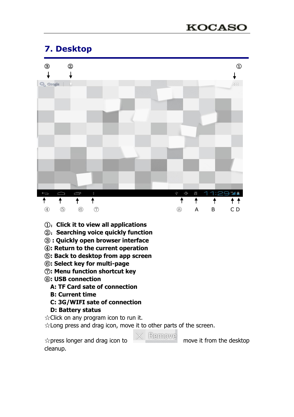 Desktop | KOCASO M752 User Manual | Page 9 / 32