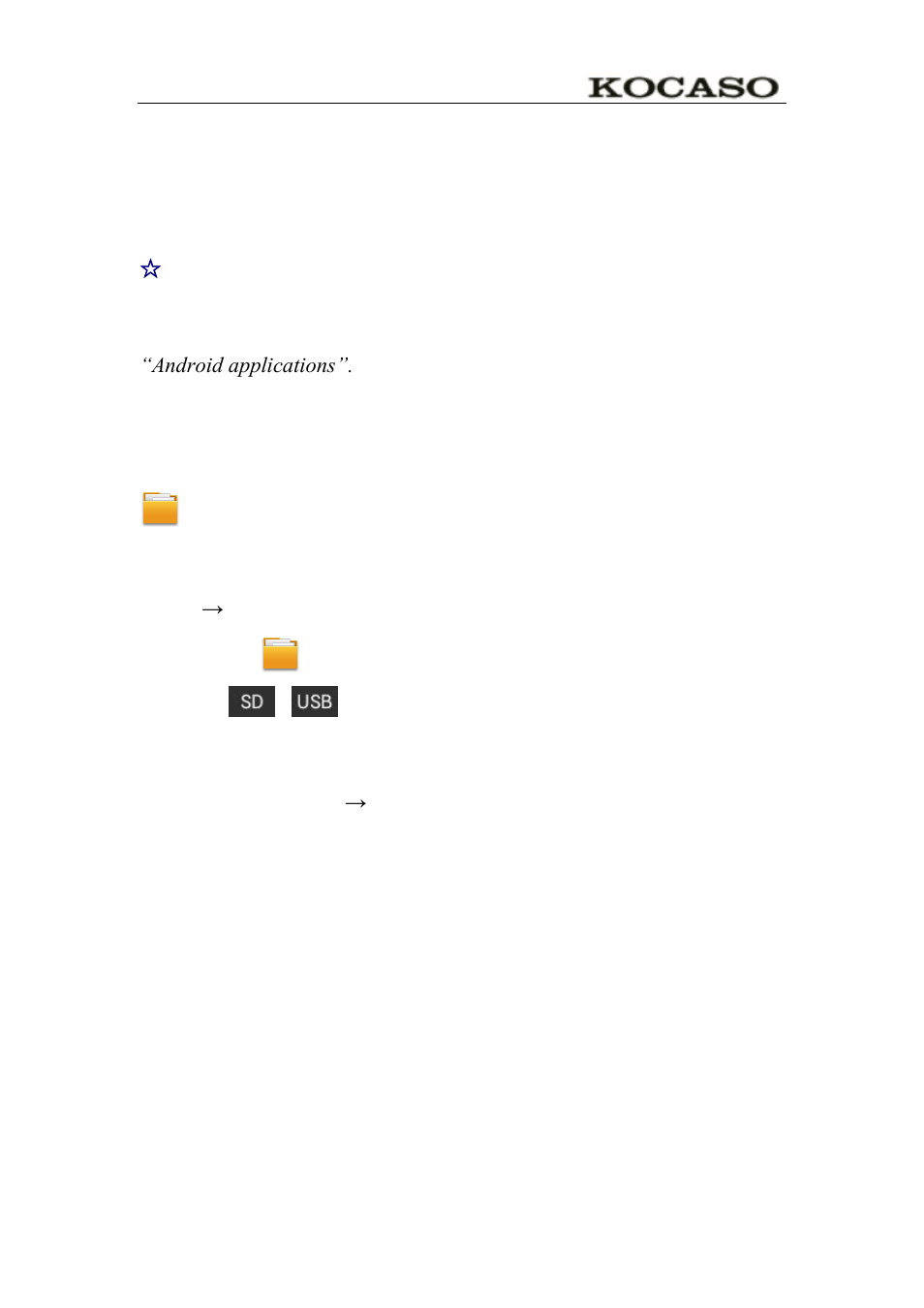 11 application management, Install android applications | KOCASO M766 User Manual | Page 15 / 41