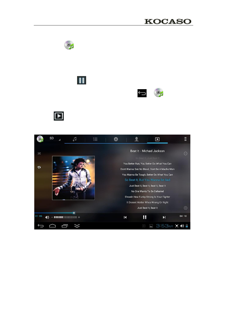 Play music | KOCASO M766 User Manual | Page 28 / 41