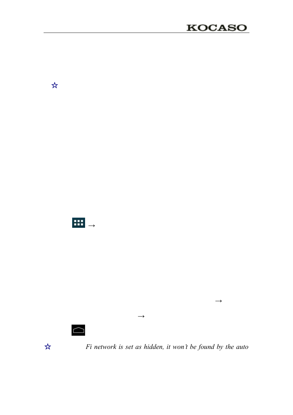 6 getting started, Charge the device, Turn the device on | Wi-fi network setup | KOCASO M766 User Manual | Page 7 / 41