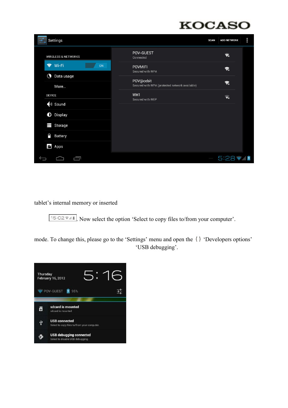 3 connecting the tablet to your pc | KOCASO M770 User Manual | Page 10 / 14