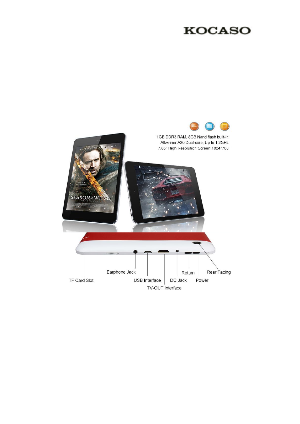 1 getting started, Turn your device on and off device layout, Turn your device on and off | Device layout | KOCASO M7850 User Manual | Page 3 / 23