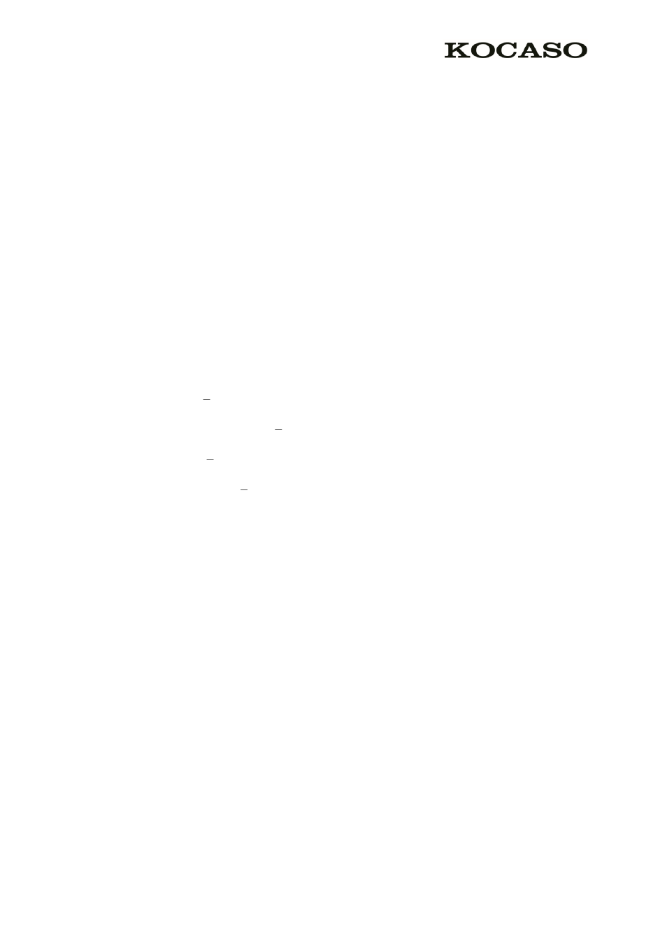 KOCASO M836 User Manual | 12 pages