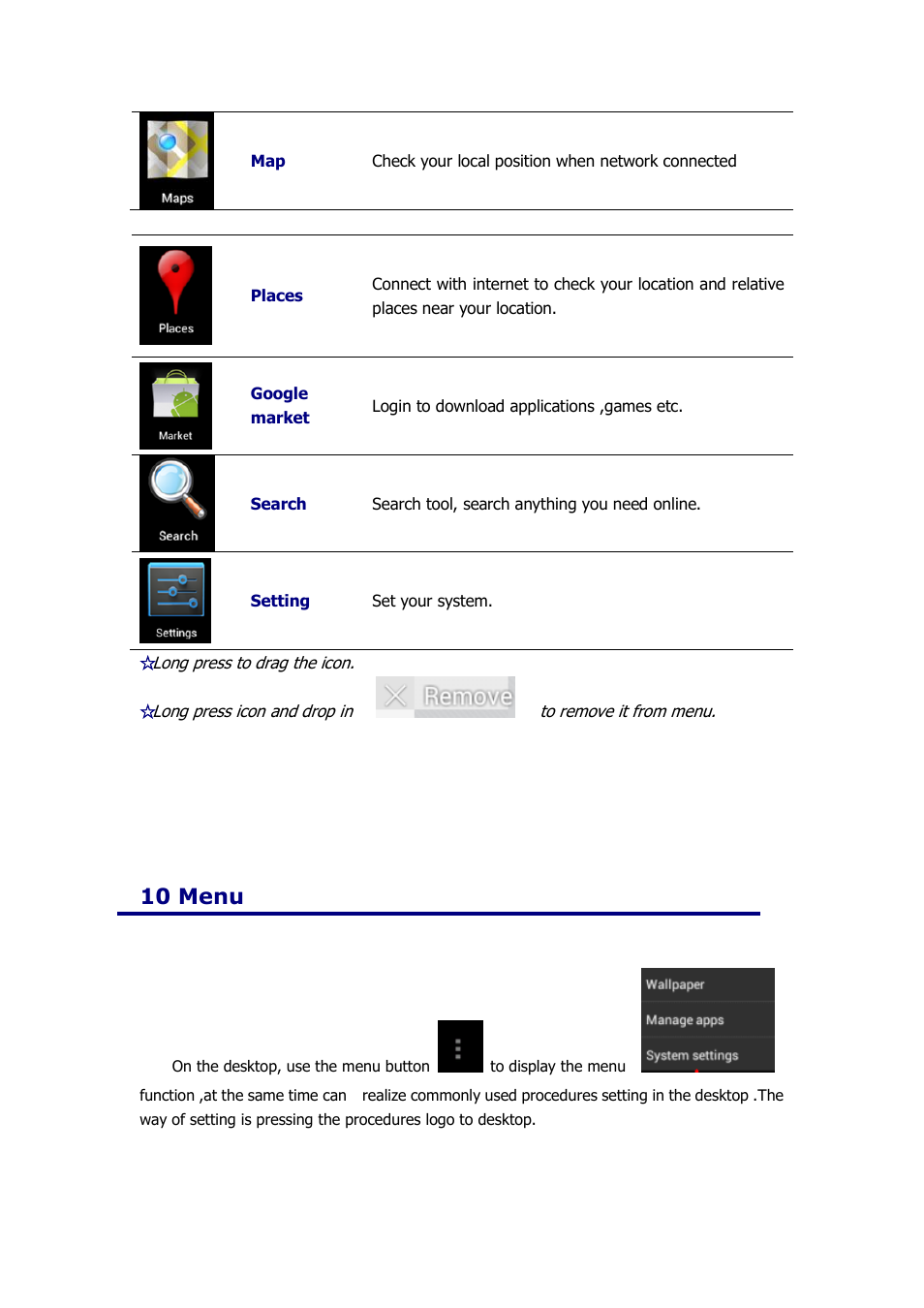 10 menu | KOCASO M9000 User Manual | Page 11 / 28