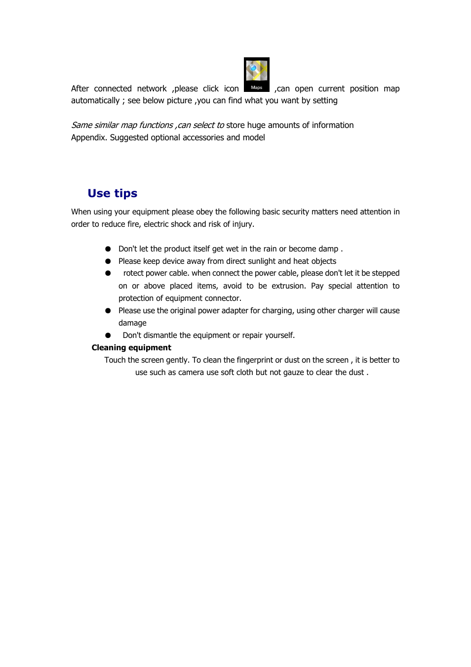 Use tips | KOCASO M9000 User Manual | Page 2 / 28