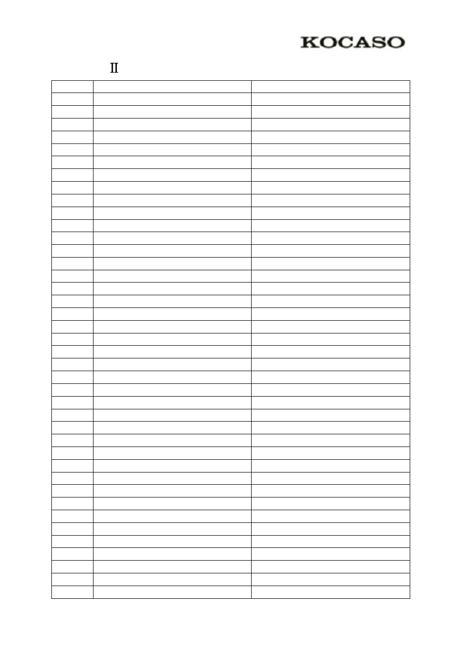 Appendix Ⅱ 3g support list | KOCASO M9300 User Manual | Page 19 / 20
