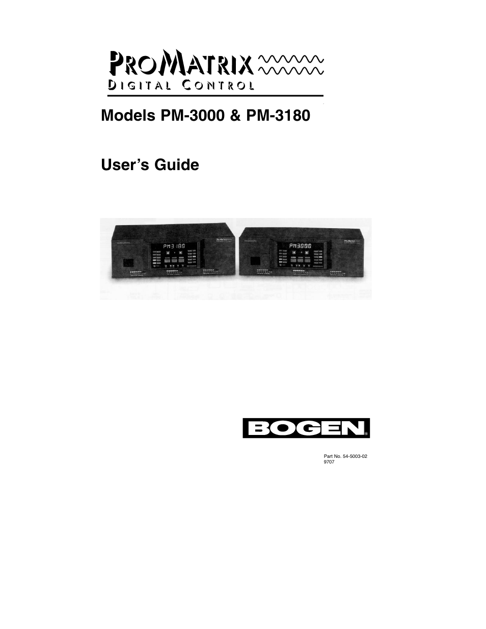 Bogen PM-3180 User Manual | Page 3 / 50