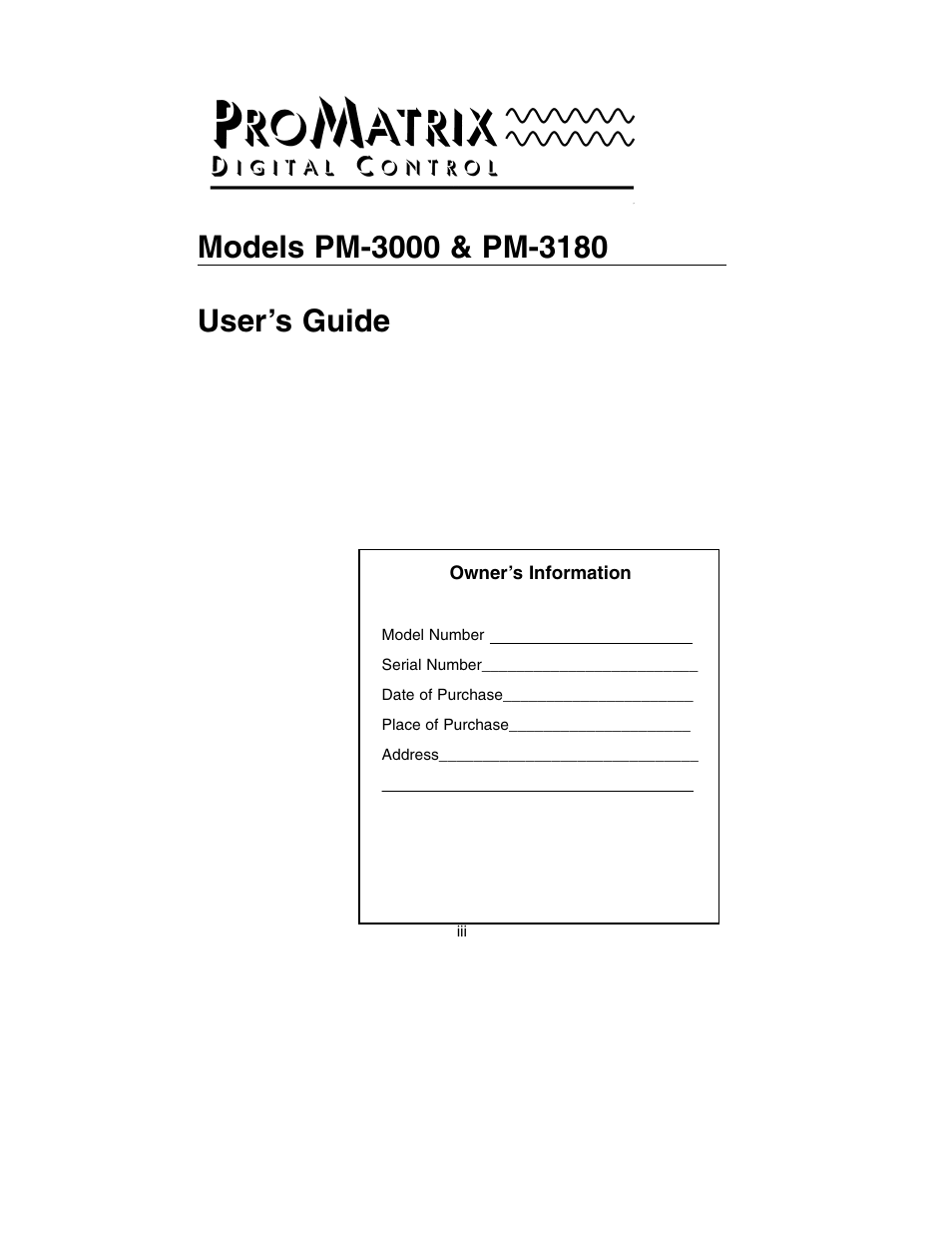 Bogen PM-3180 User Manual | Page 5 / 50