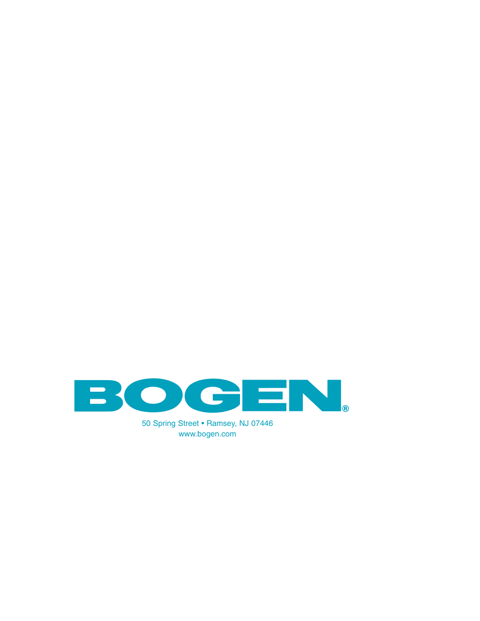 Bogen PM-3180 User Manual | Page 50 / 50