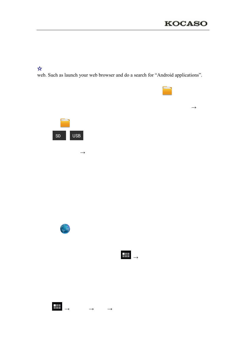 Application management | KOCASO NB1400A User Manual | Page 14 / 35