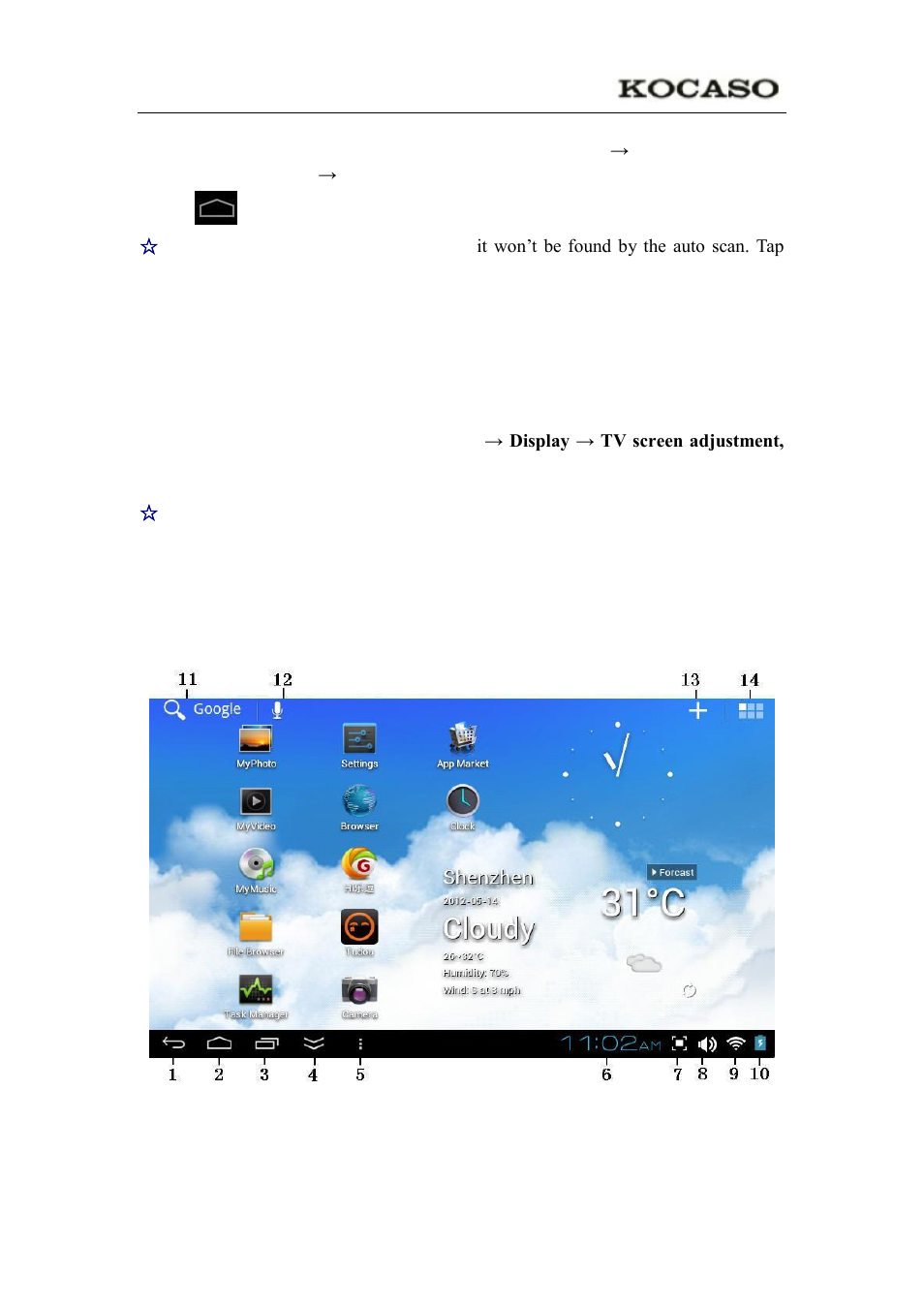 Desktop, Hdmi video play | KOCASO NB1400A User Manual | Page 9 / 35