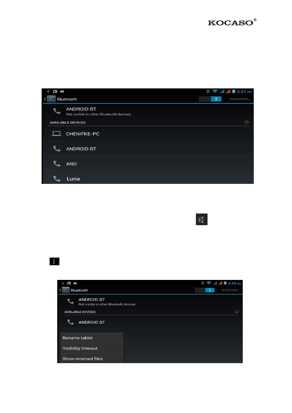 5 bluetooth | KOCASO SX9720 User Manual | Page 18 / 23
