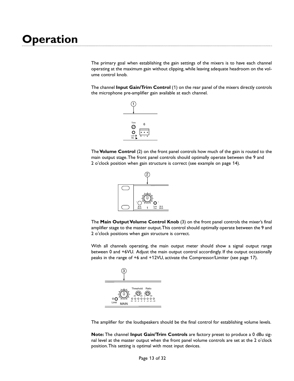 Operation, Page 13 of 32 | Bogen CAM8 User Manual | Page 13 / 32