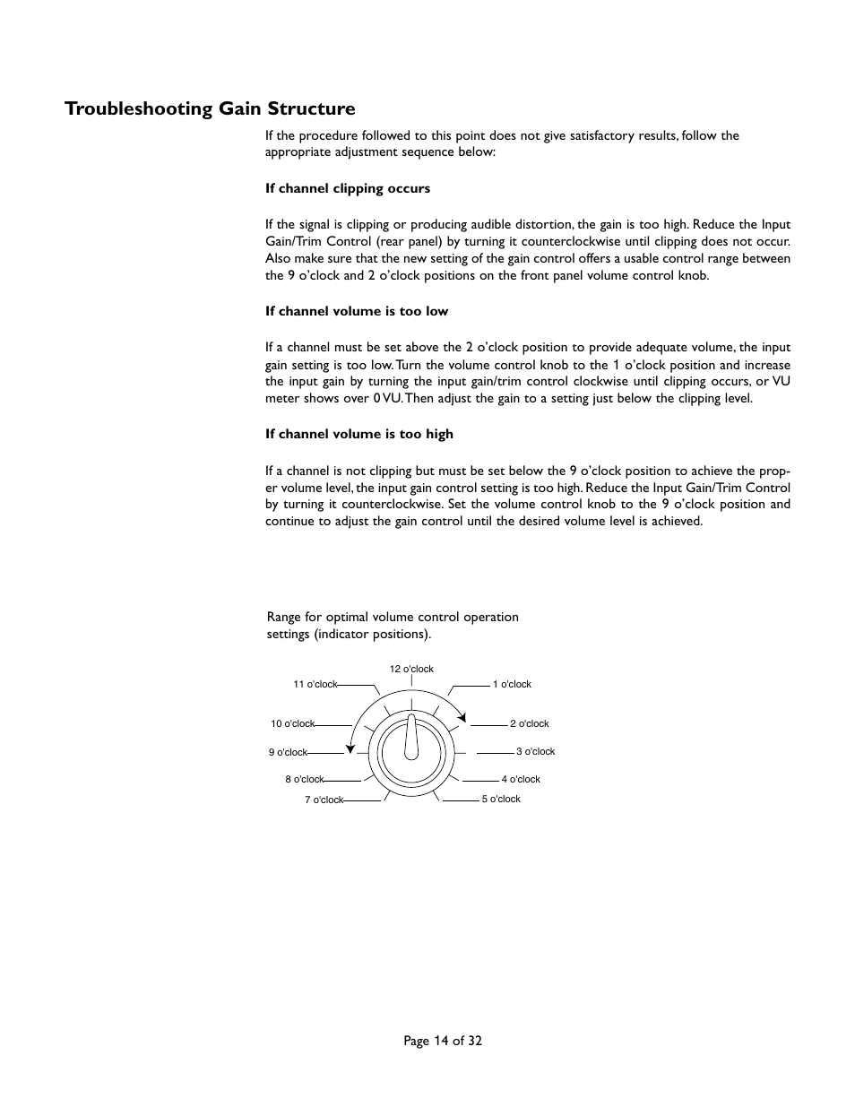 Troubleshooting gain structure | Bogen CAM8 User Manual | Page 14 / 32