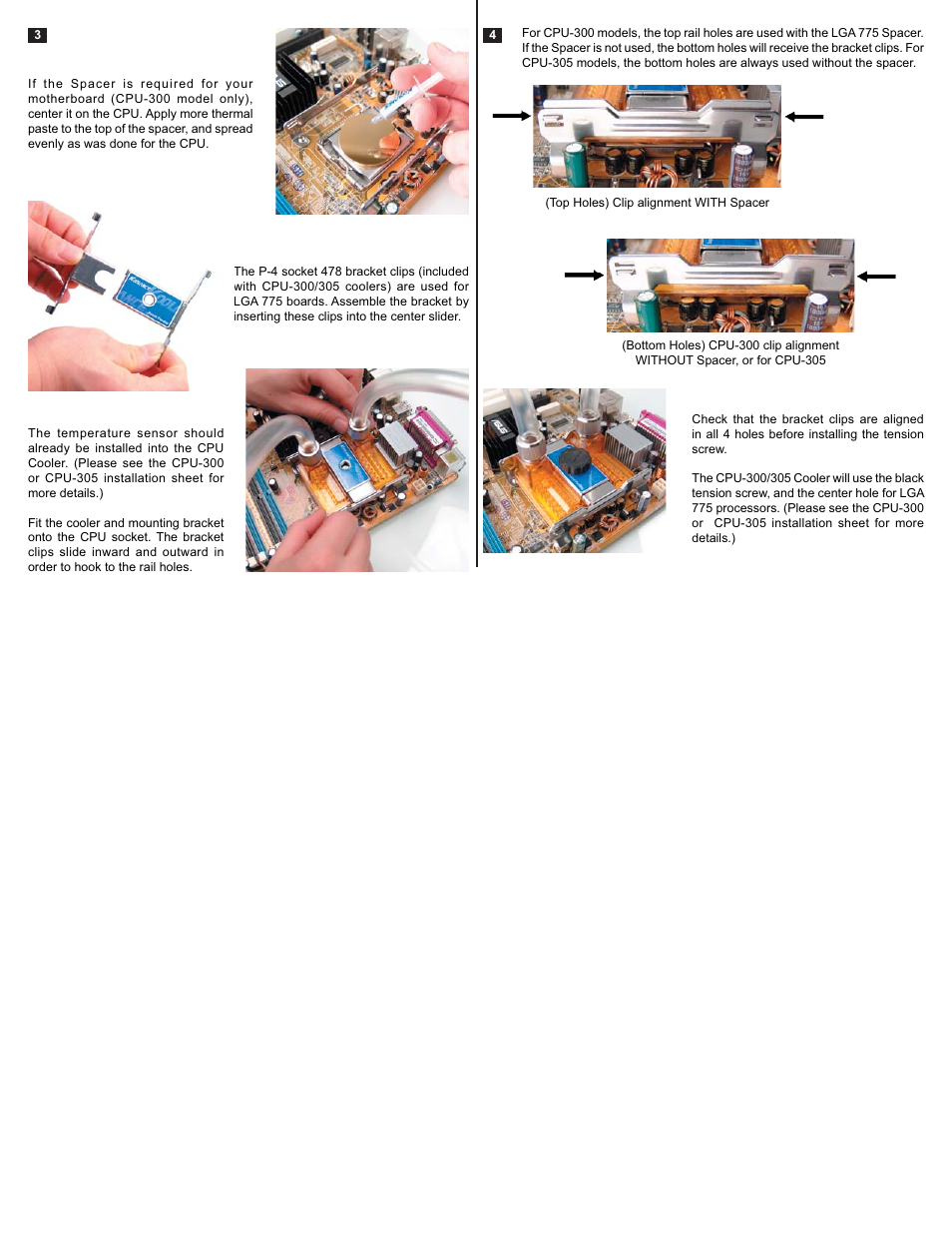 Koolance LGA 775 Adapter User Manual | Page 2 / 2