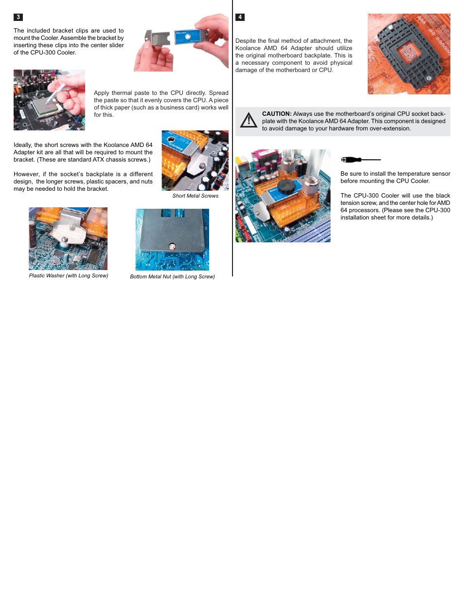 Koolance AMD 64 Adapter User Manual | Page 2 / 2
