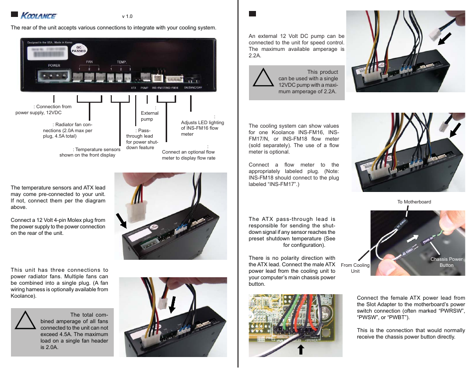 Koolance CTR-CD12 User Manual | 4 pages