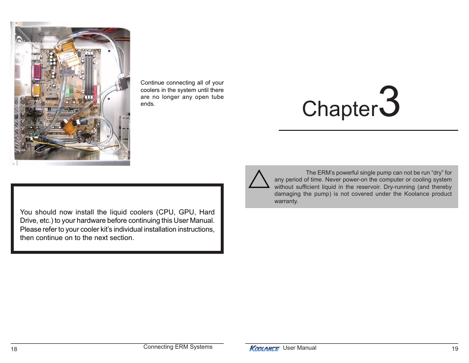 Chapter, Filling & maintenance | Koolance ERM-2K3UCU User Manual | Page 13 / 17