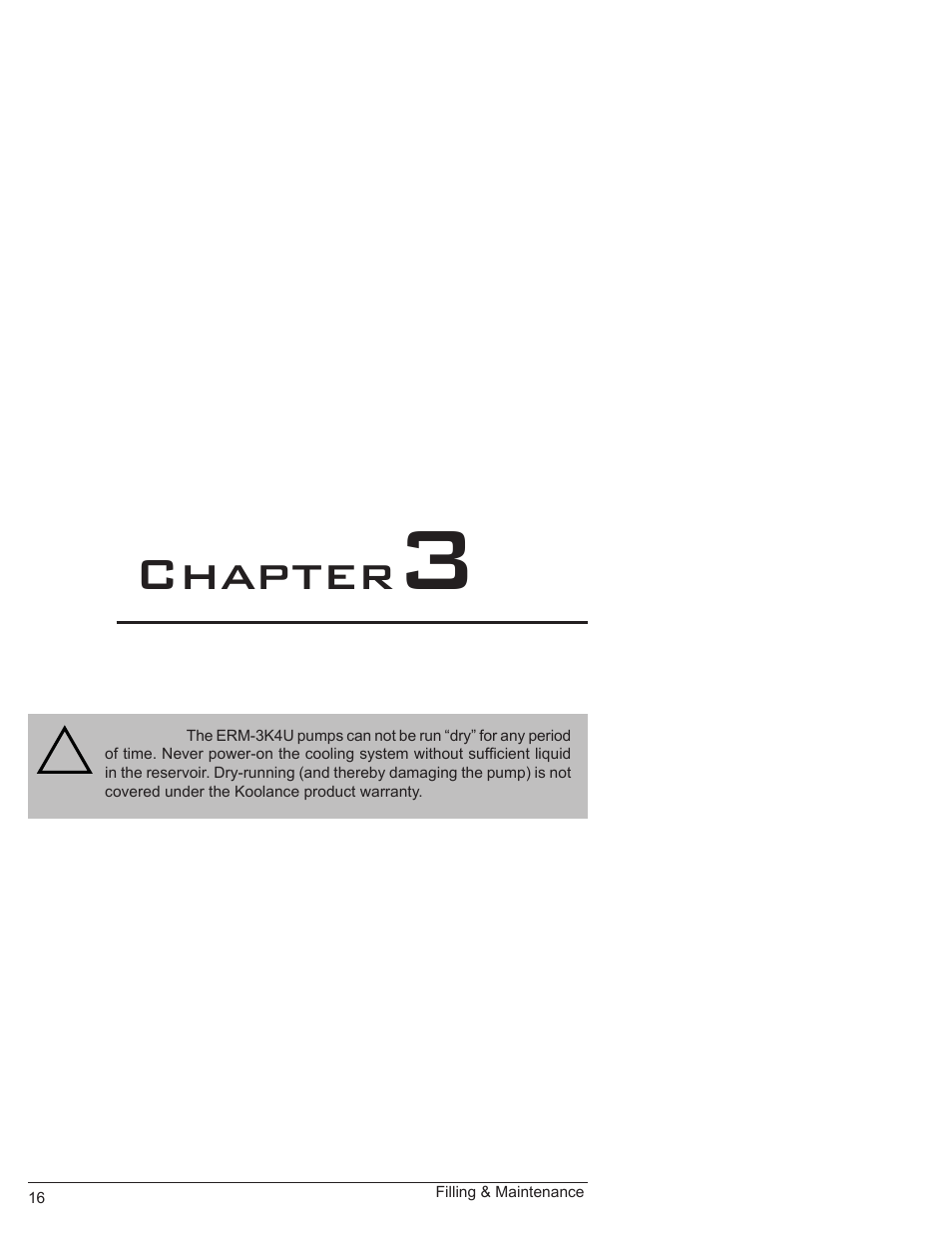 Chapter, Filling & maintenance | Koolance ERM-3K4U5 User Manual | Page 21 / 29