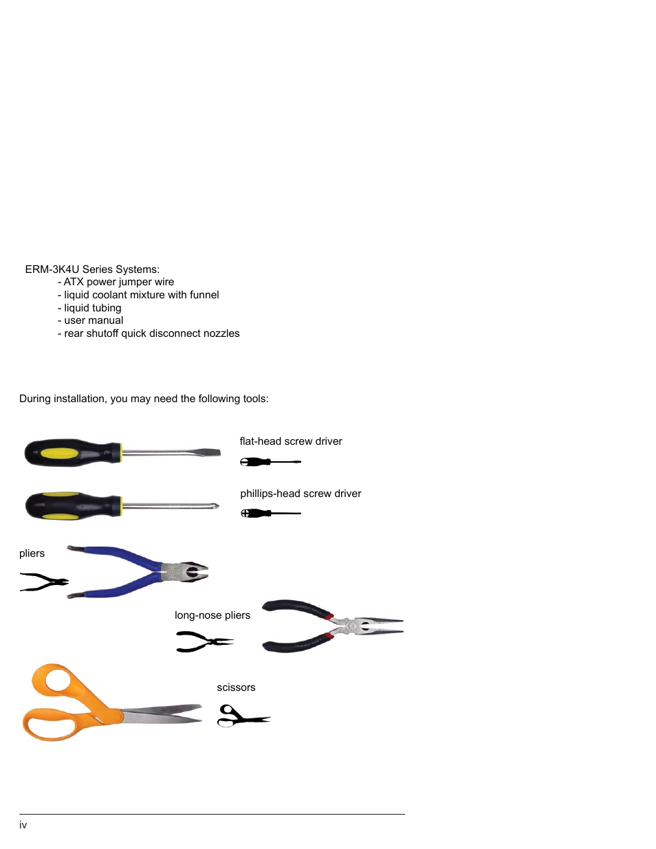 Included hardware, Required tools | Koolance ERM-3K4U5 User Manual | Page 5 / 29