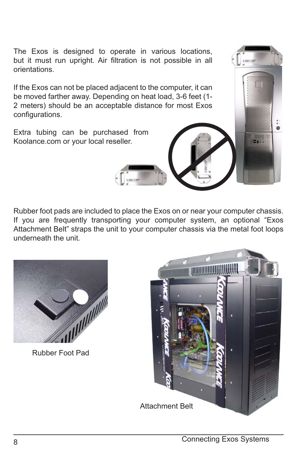 Positioning the exos | Koolance EXT-400SL-V2-R User Manual | Page 13 / 32