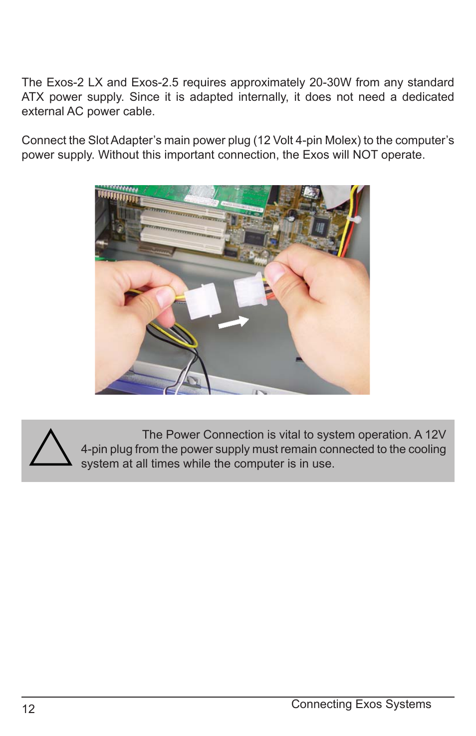 Power connection | Koolance EXT-400SL-V2-R User Manual | Page 17 / 32