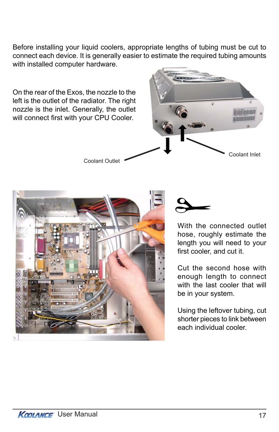 Hose lengths | Koolance EXT-400SL-V2-R User Manual | Page 22 / 32