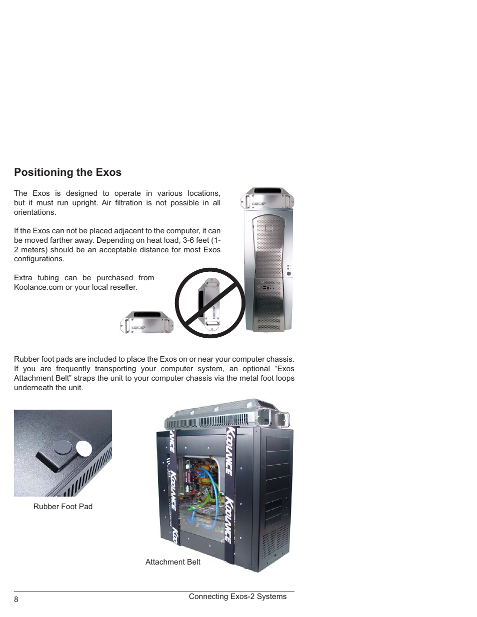 Positioning the exos | Koolance EX2-750SL User Manual | Page 13 / 32