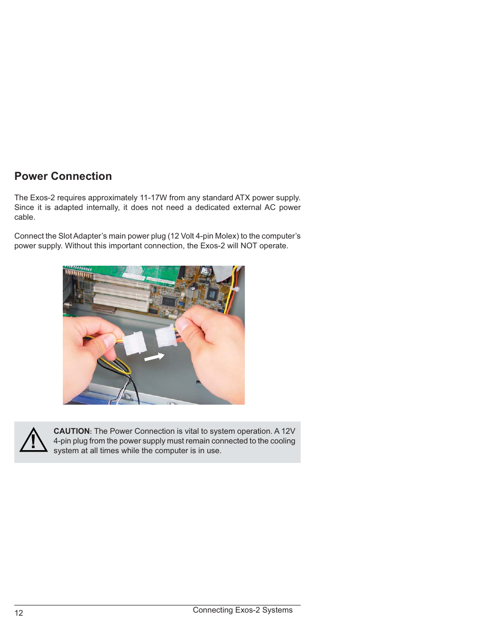 Power connection | Koolance EX2-750SL User Manual | Page 17 / 32