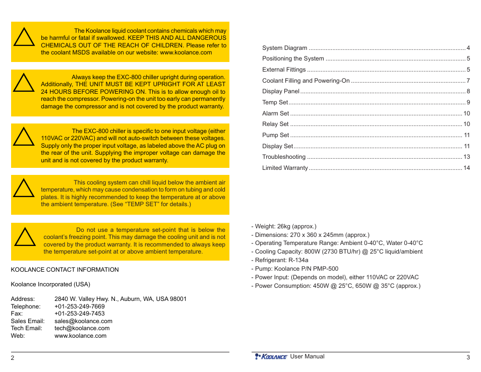 Koolance EXC-800-R User Manual | Page 3 / 9