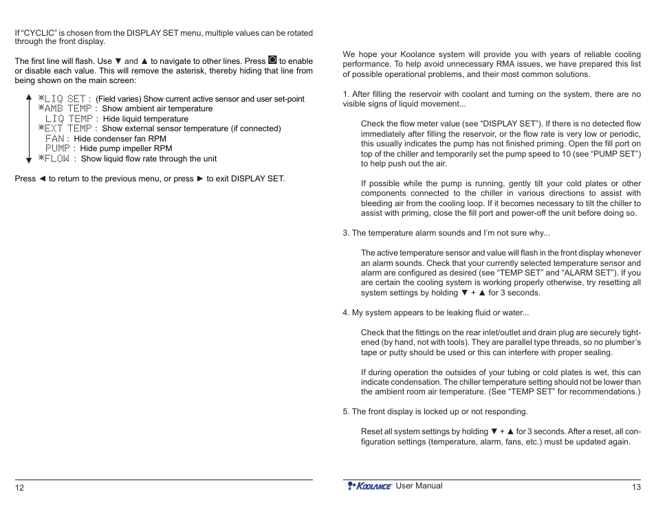 Troubleshooting | Koolance EXC-800-R User Manual | Page 8 / 9