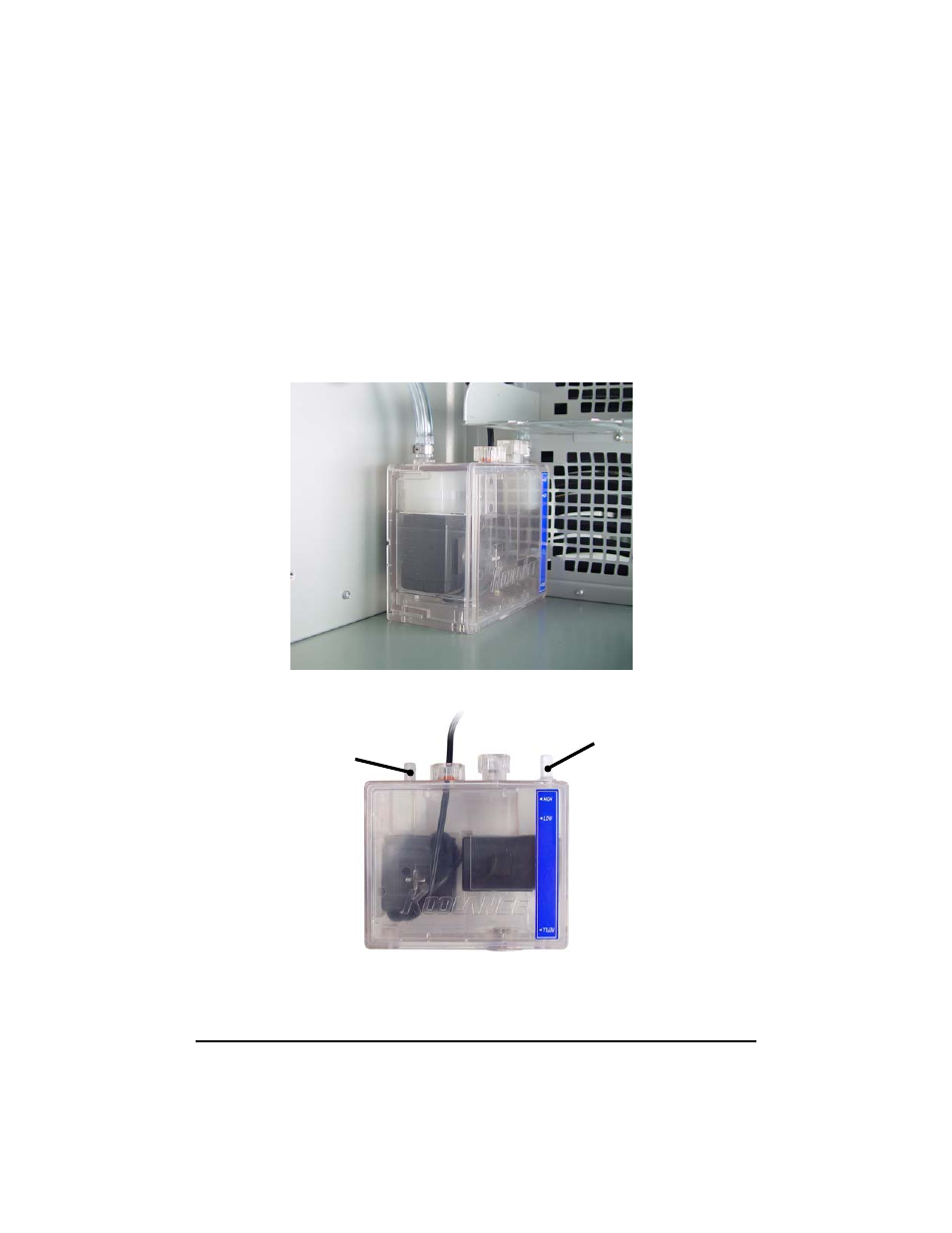 Reservoir & pumps | Koolance RM2-4U User Manual | Page 13 / 54