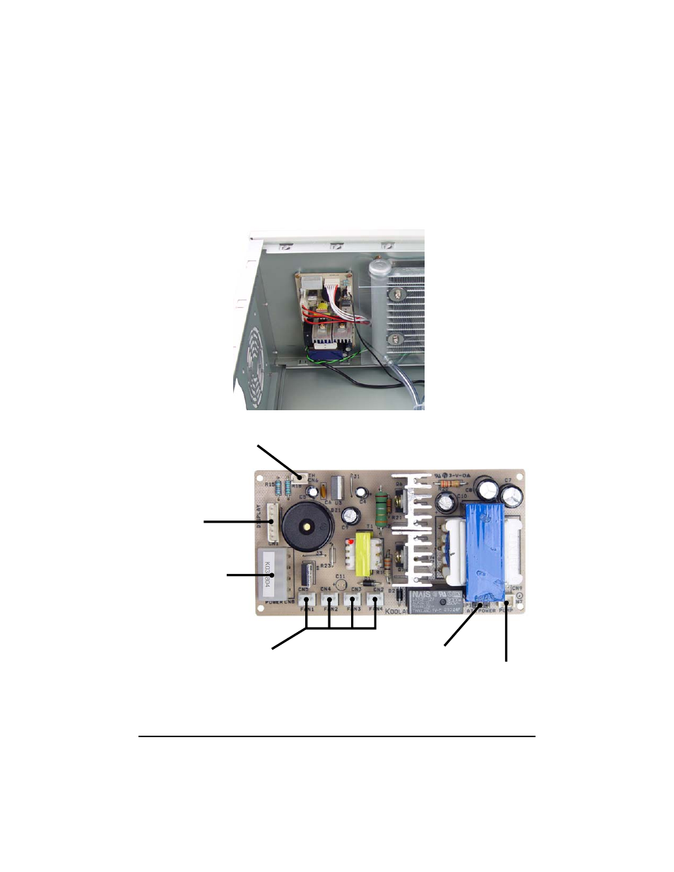 Power control board | Koolance RM2-4U User Manual | Page 15 / 54