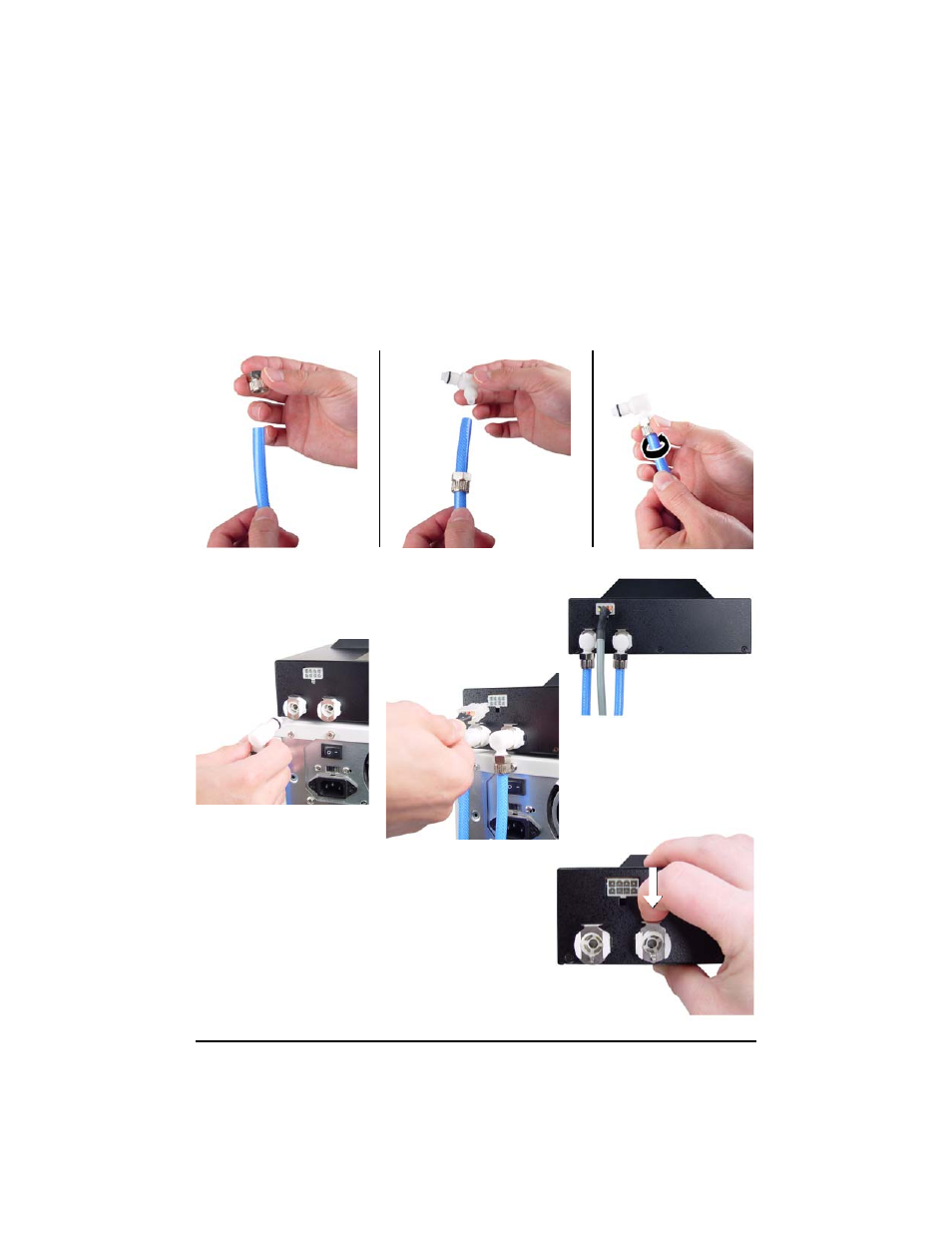 External quick-release nozzles & power cable | Koolance RM2-4U User Manual | Page 25 / 54