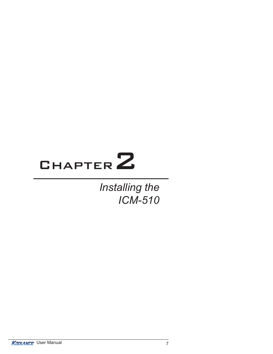 Chapter | Koolance ICM-510 User Manual | Page 12 / 36