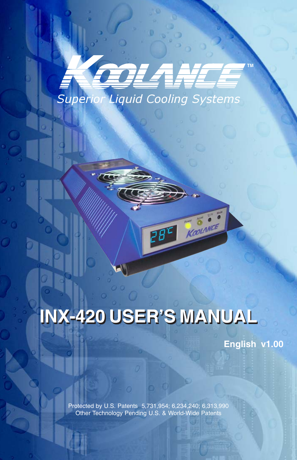 Koolance PC3-420SL User Manual | 22 pages