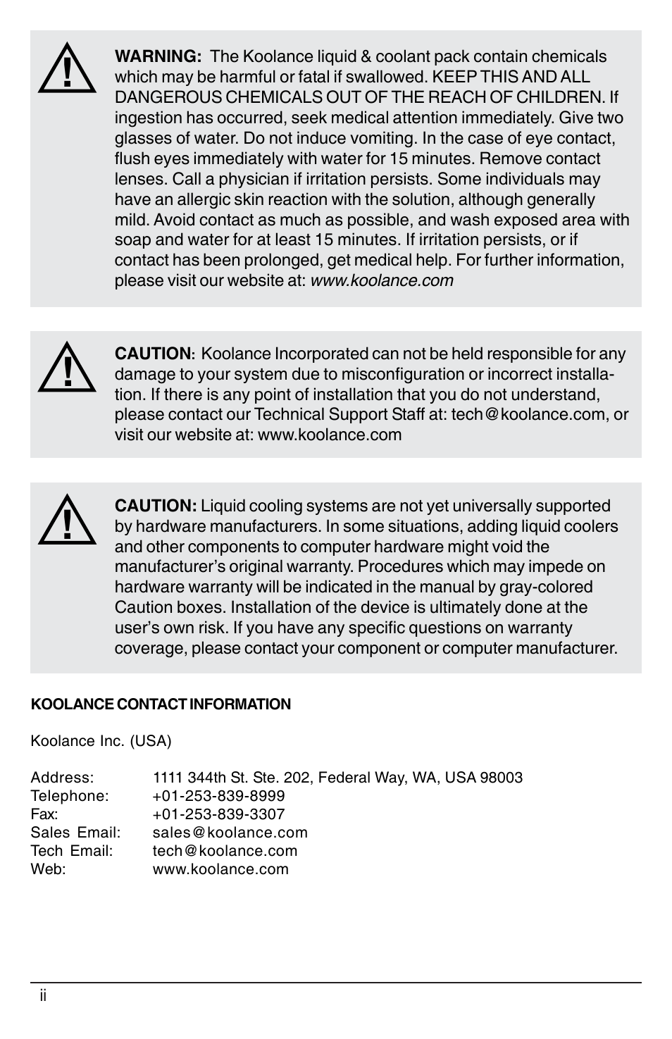 Koolance PC3-420SL User Manual | Page 3 / 22
