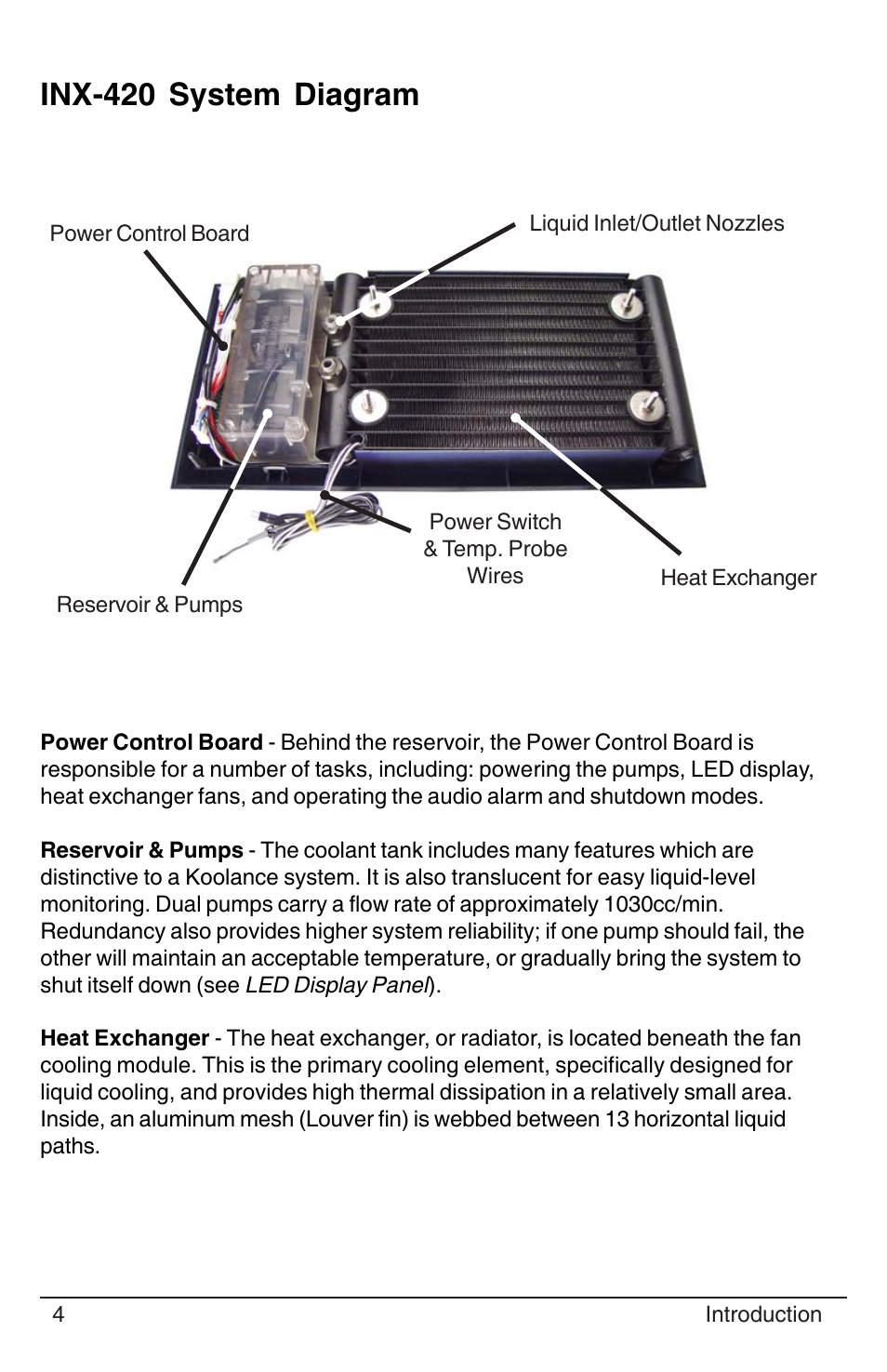 Inx-420 system diagram | Koolance PC3-420SL User Manual | Page 9 / 22
