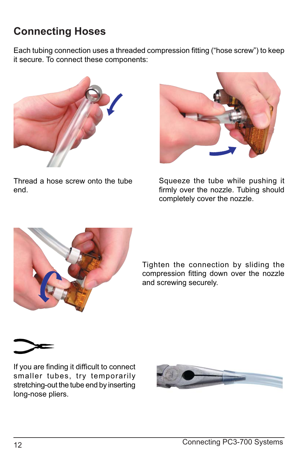 Connecting hoses | Koolance PC3-736SL User Manual | Page 17 / 29