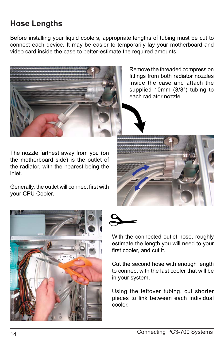 Hose lengths | Koolance PC3-736SL User Manual | Page 19 / 29