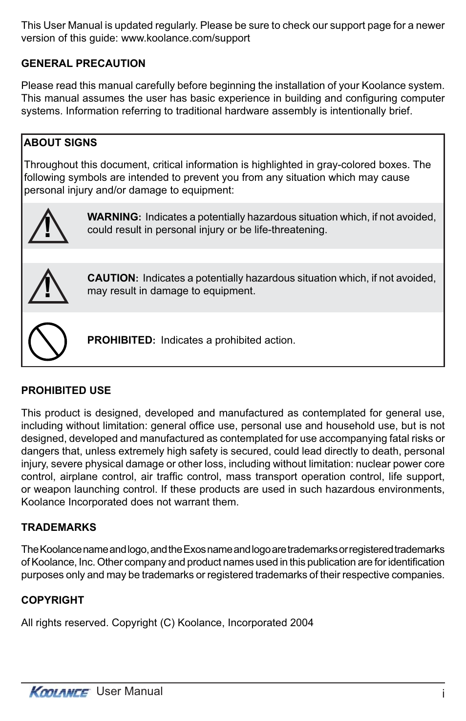 Koolance PC3-736SL User Manual | Page 2 / 29