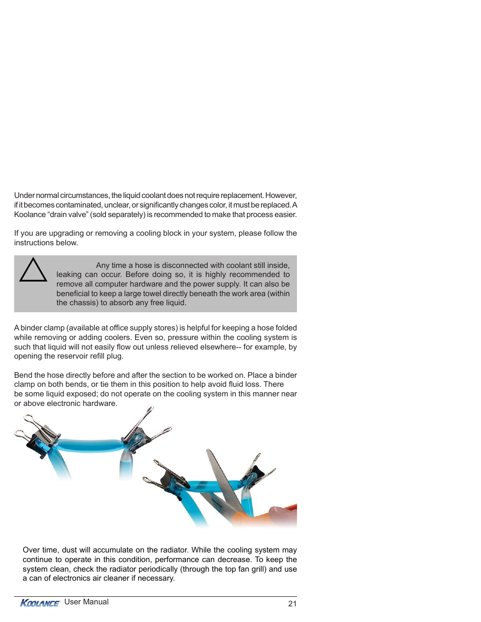 Adding coolers & maintenance | Koolance RP-980SL User Manual | Page 26 / 30