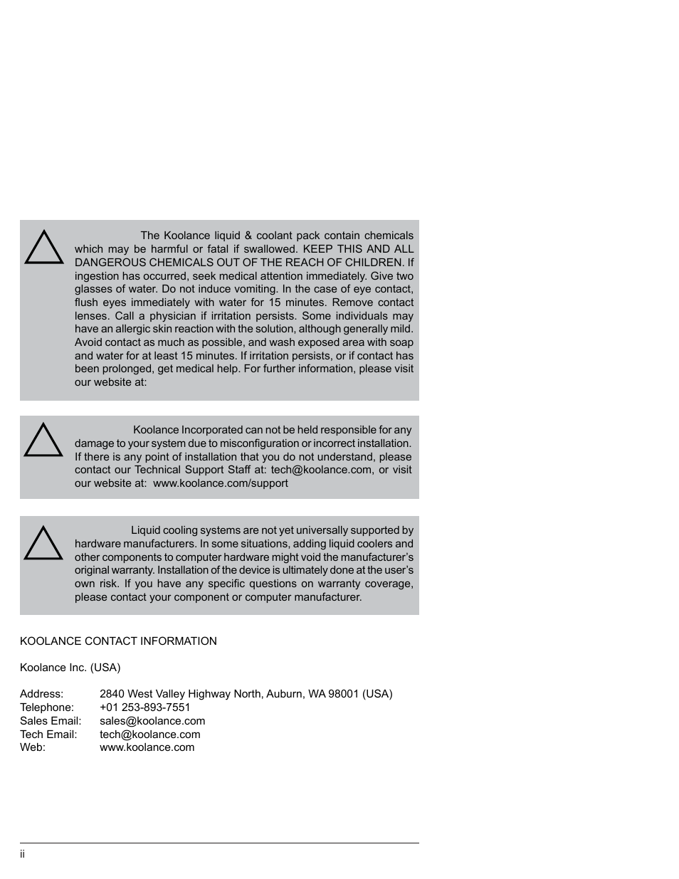 Koolance RP-980SL User Manual | Page 3 / 30