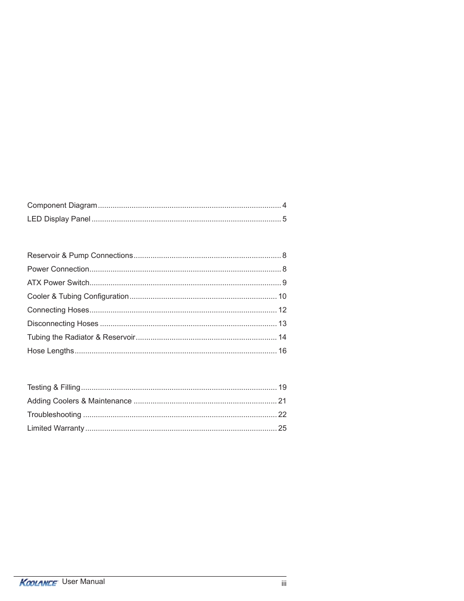 Koolance RP-980SL User Manual | Page 4 / 30