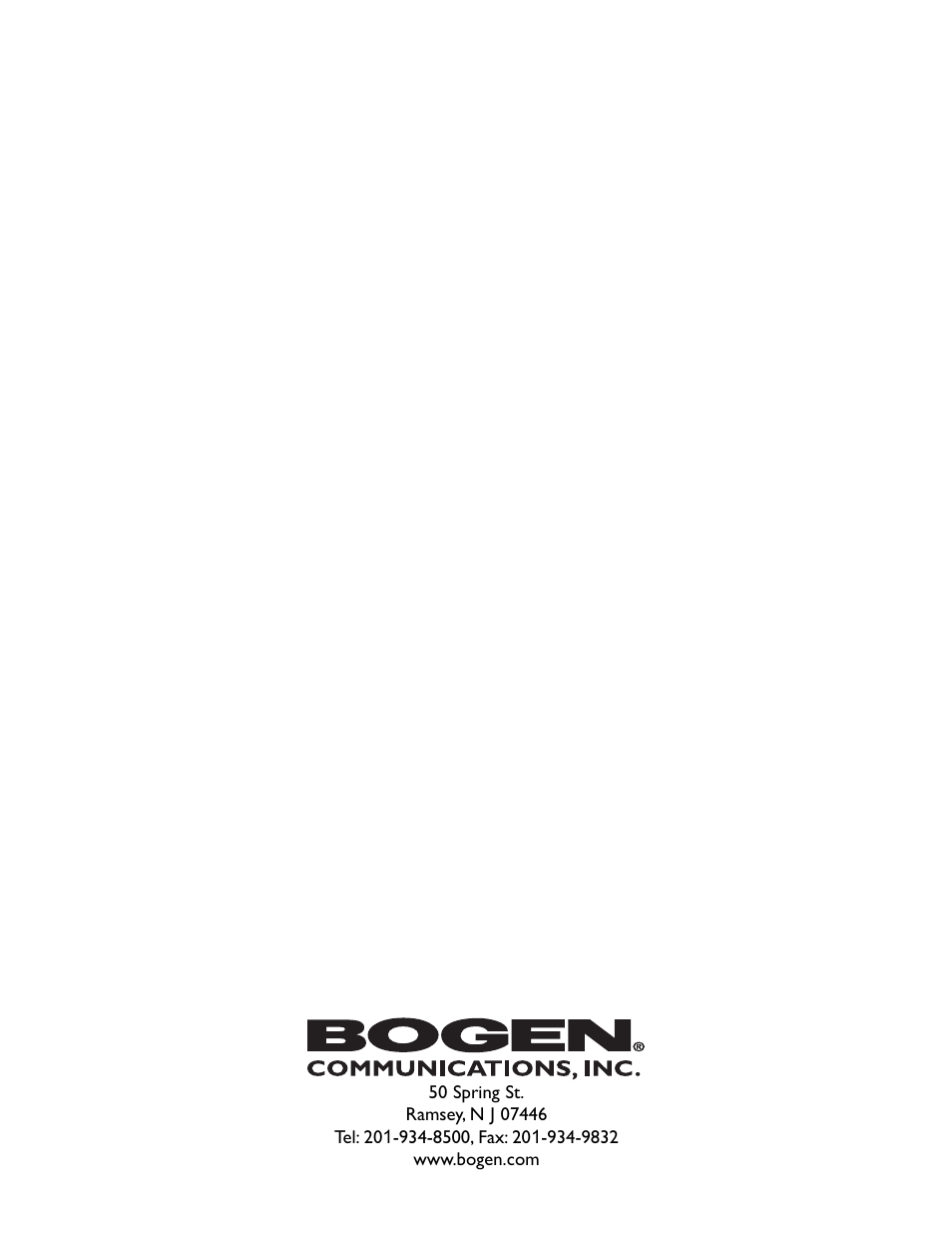 Bogen BCWR Receiver User Manual | Page 12 / 12