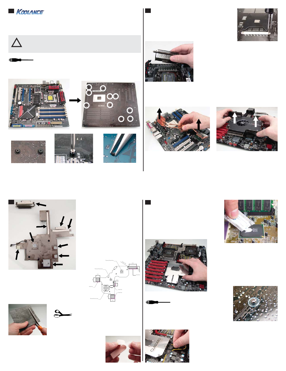 Koolance MB-EVX58CF User Manual | 1 page