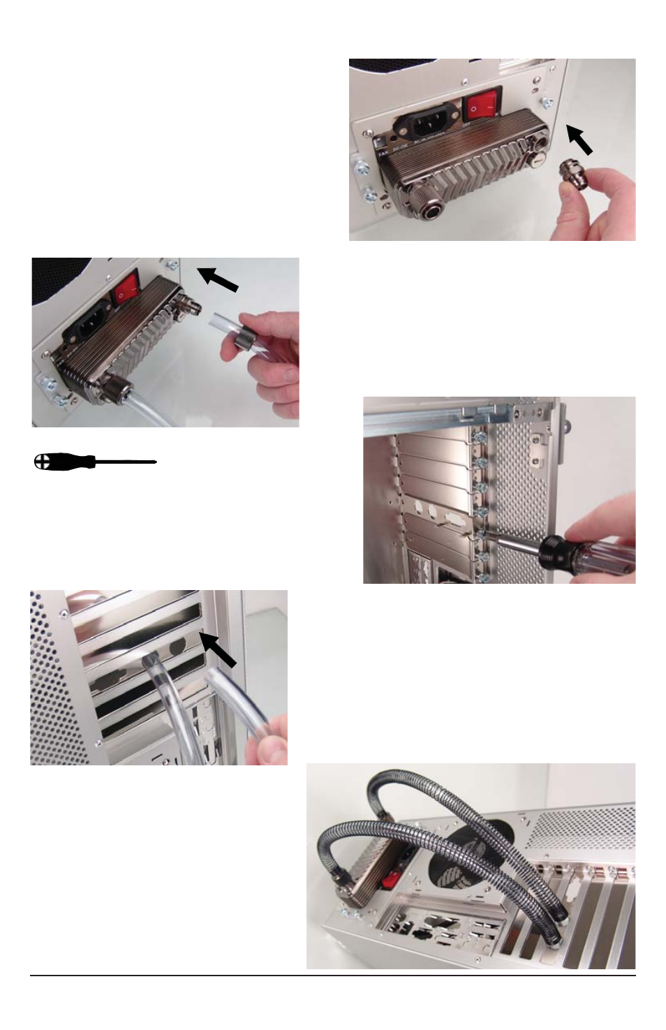 Tubing connection | Koolance PSU-1300ATX-12N User Manual | Page 10 / 13