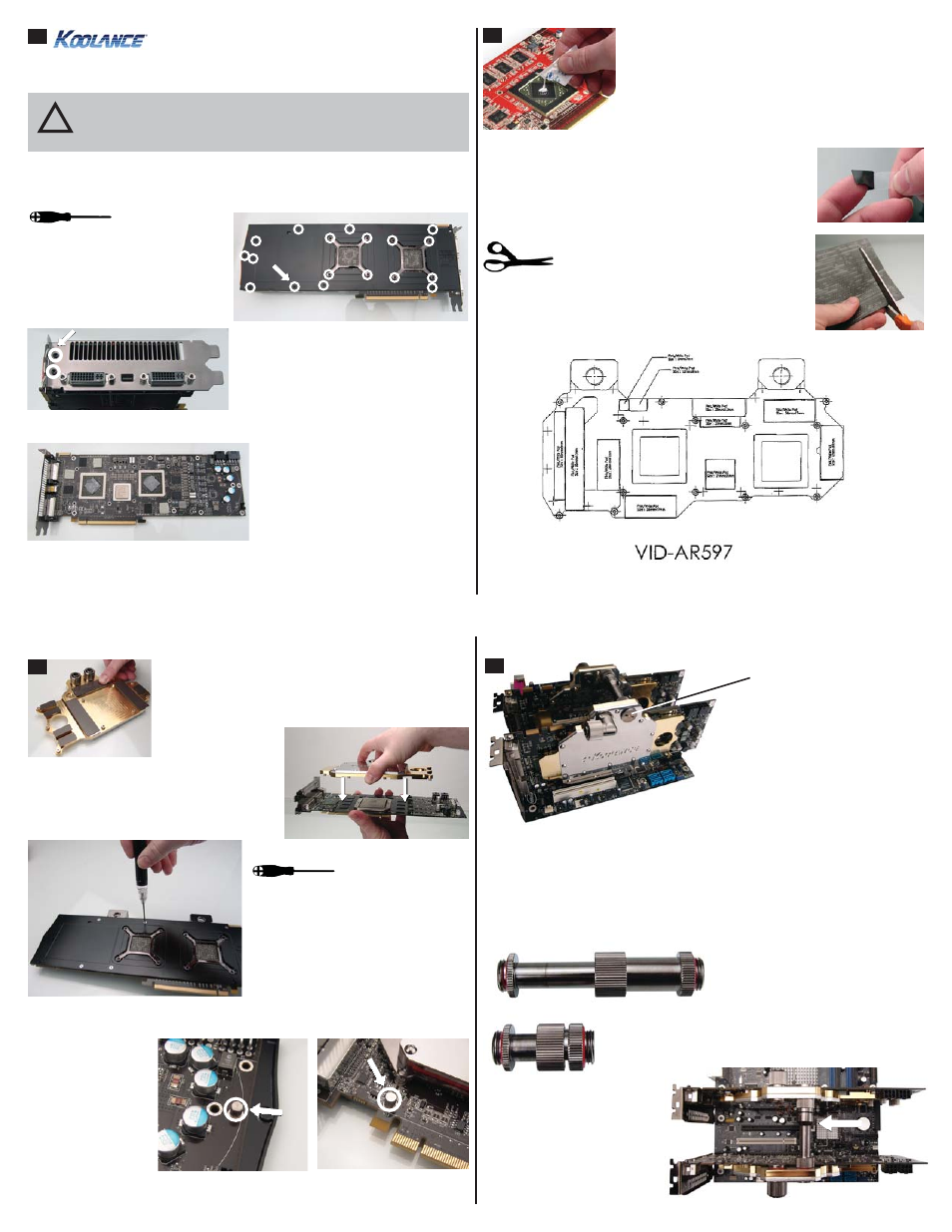Koolance VID-AR597 User Manual | 2 pages