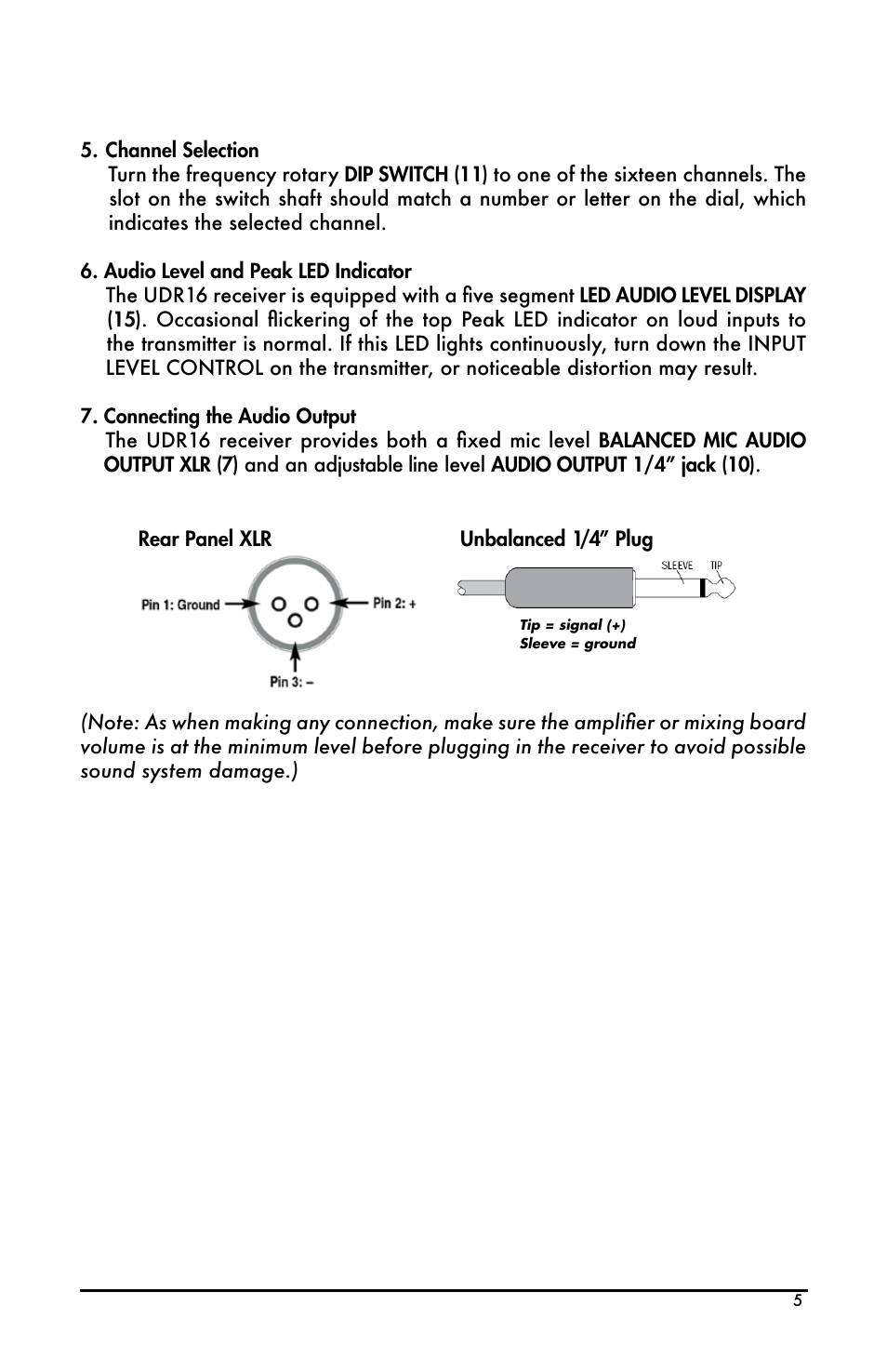 Bogen UDMS16BP User Manual | Page 5 / 12