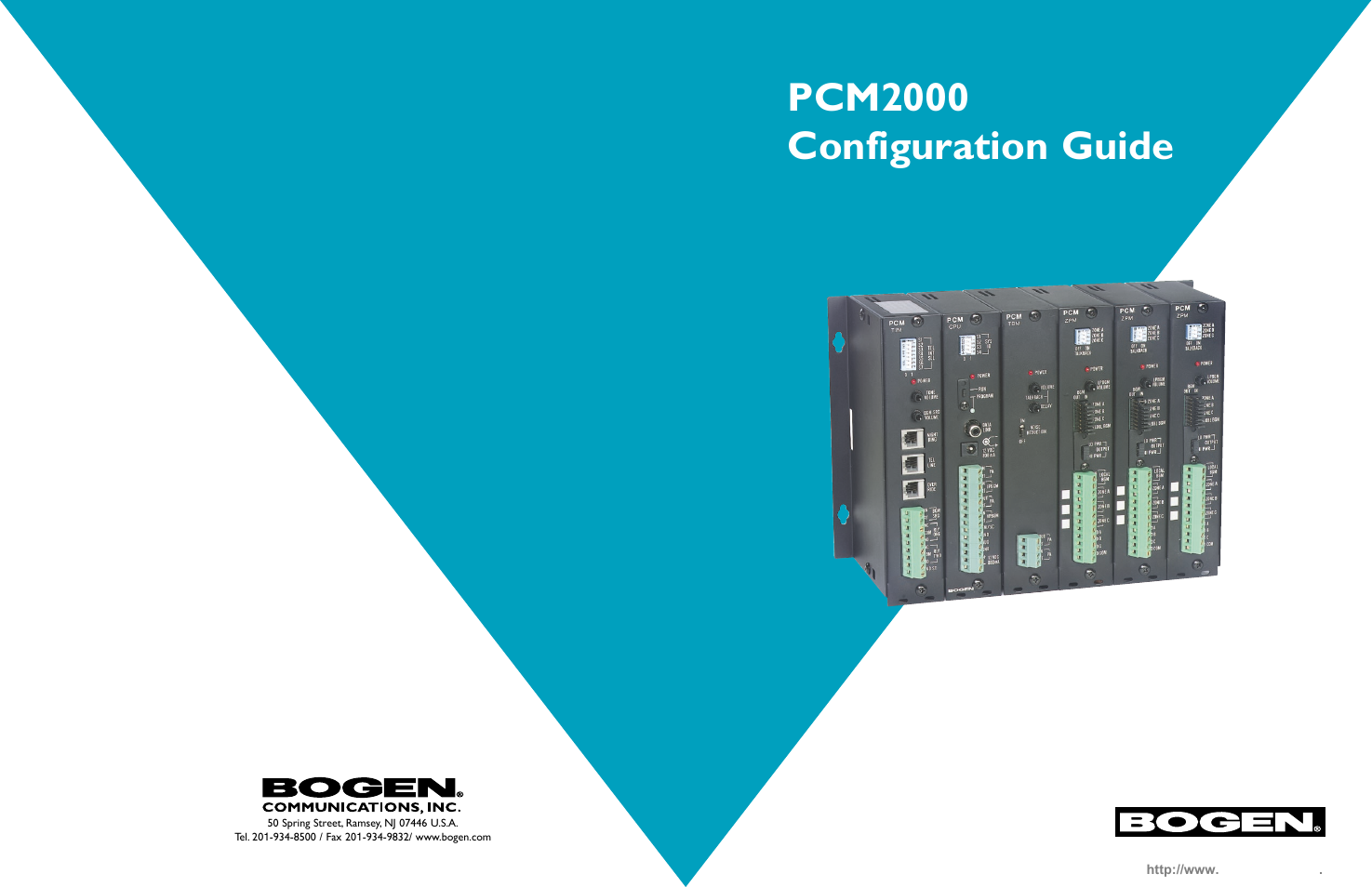 Bogen PCM2000 User Manual | 38 pages